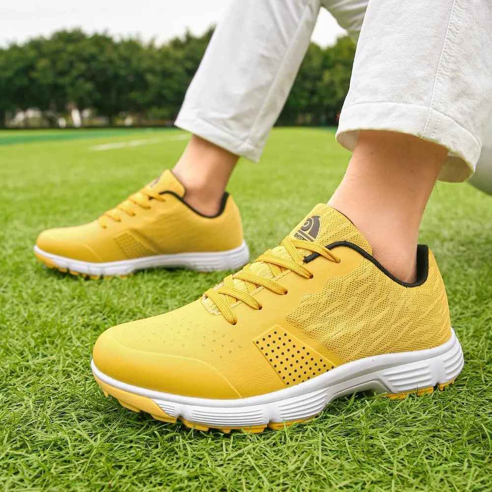 THESTRON Professional Golf Shoes for Men 7 Spikes Non-Slip Outdoor Golf Sport Training Sneakers Mens Comfortable Sport Shoes for Golfing Size 7-15
