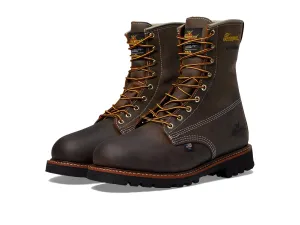 Thorogood American Legacy 8” Leather Waterproof Insulated Work Boots for Men with Composite Shank Non-Safety Toe Oil and Slip-Resistant Outsole, Crazyhorse - 7 D