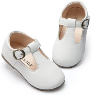 Toddler Girls Mary Jane Dress Shoes Ballet Bow Princess Dance Flats Casual Slip-on Wedding Party Back to School Shoes for Kids