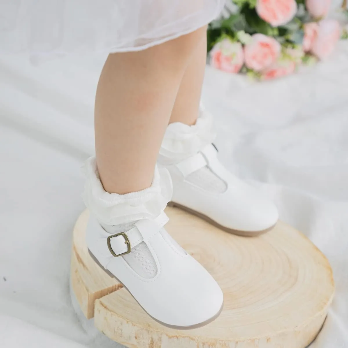 Toddler Girls Mary Jane Dress Shoes Ballet Bow Princess Dance Flats Casual Slip-on Wedding Party Back to School Shoes for Kids