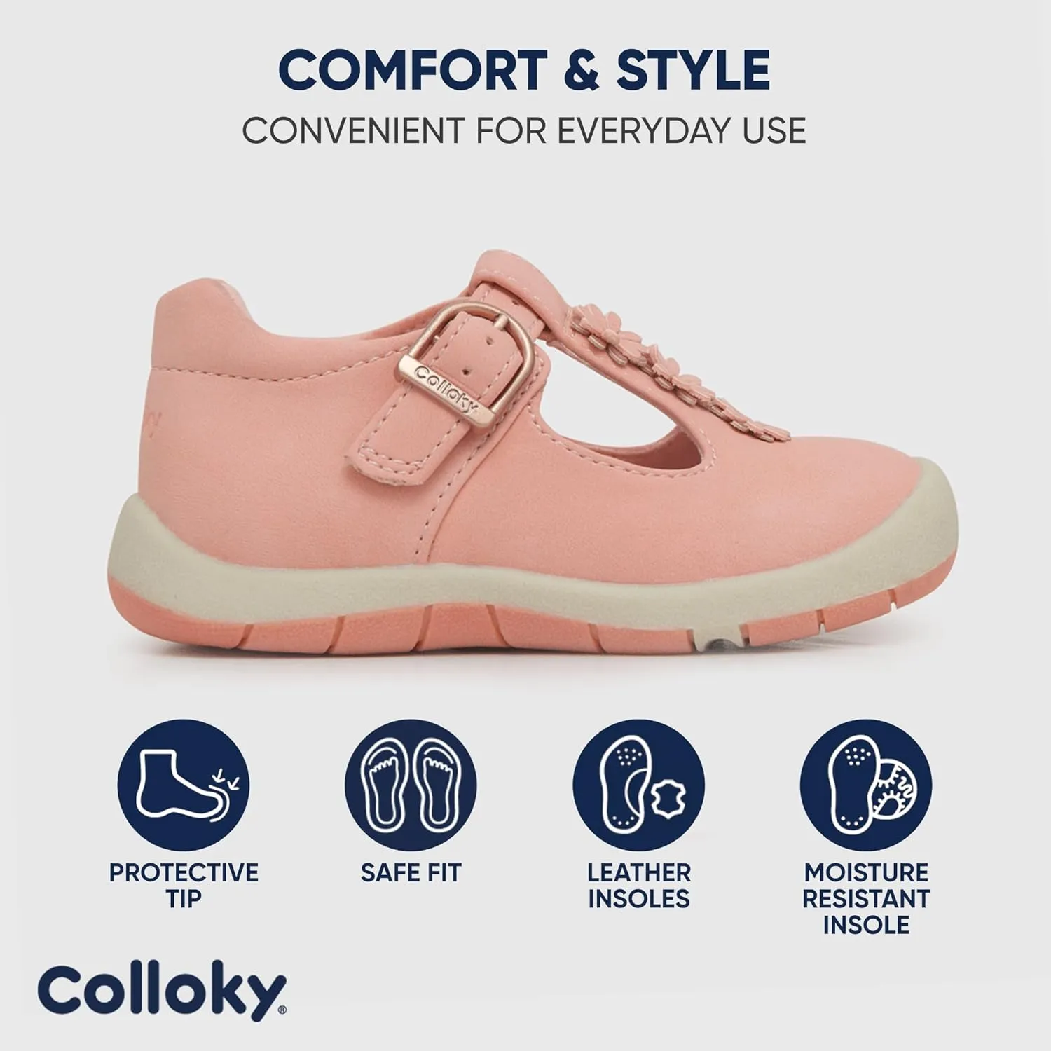 Toddler Mary Jane Shoes - Elegant Ballet Flats for Little Girls with Comfortable Support & Versatile Style for Parties & School
