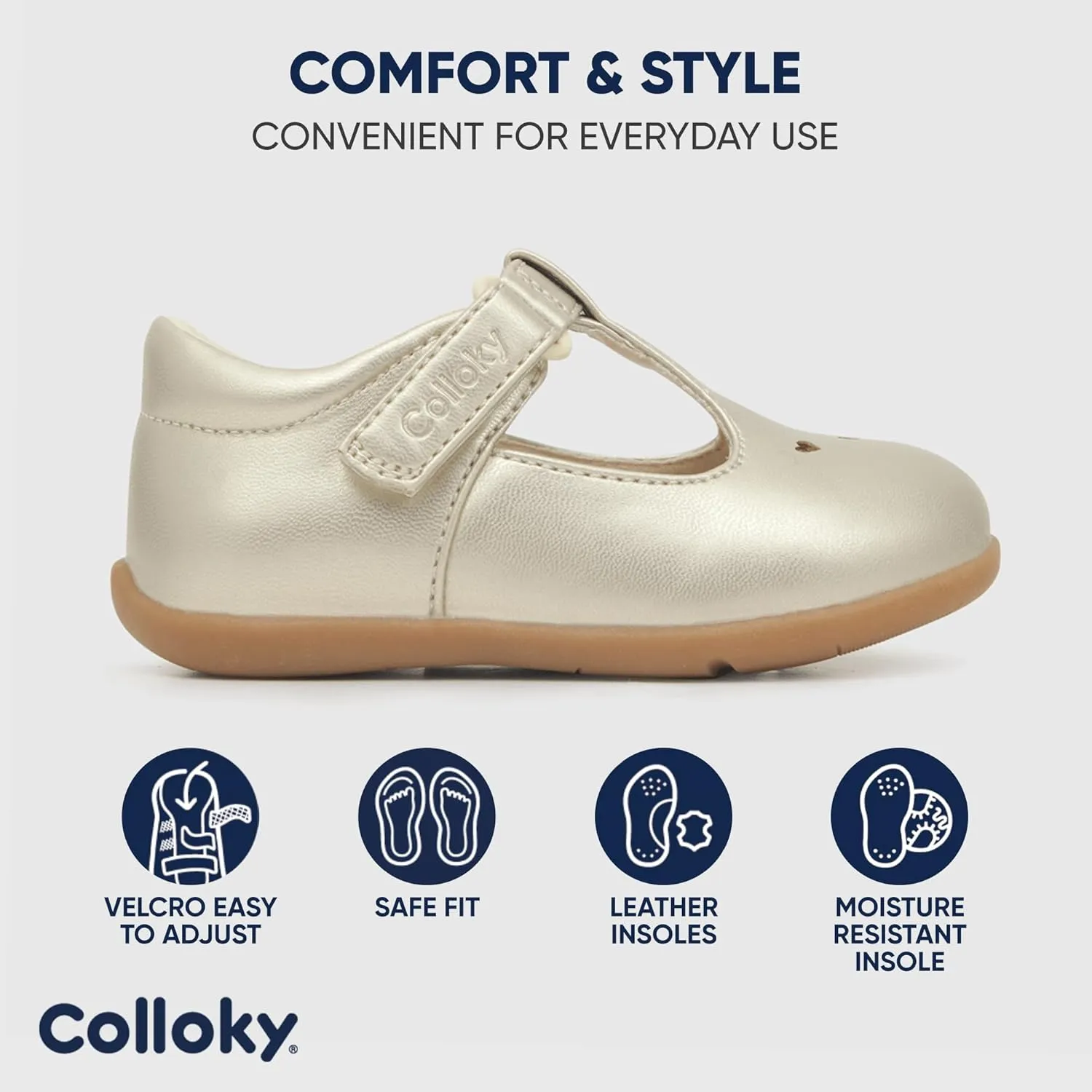 Toddler Mary Jane Shoes - Elegant Ballet Flats for Little Girls with Comfortable Support & Versatile Style for Parties & School