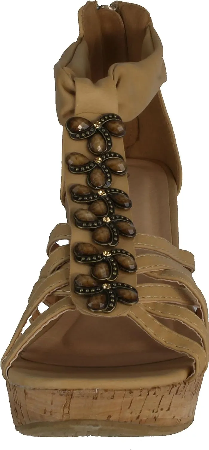 TOP Moda Women's Ds-6 Wedge Sandals