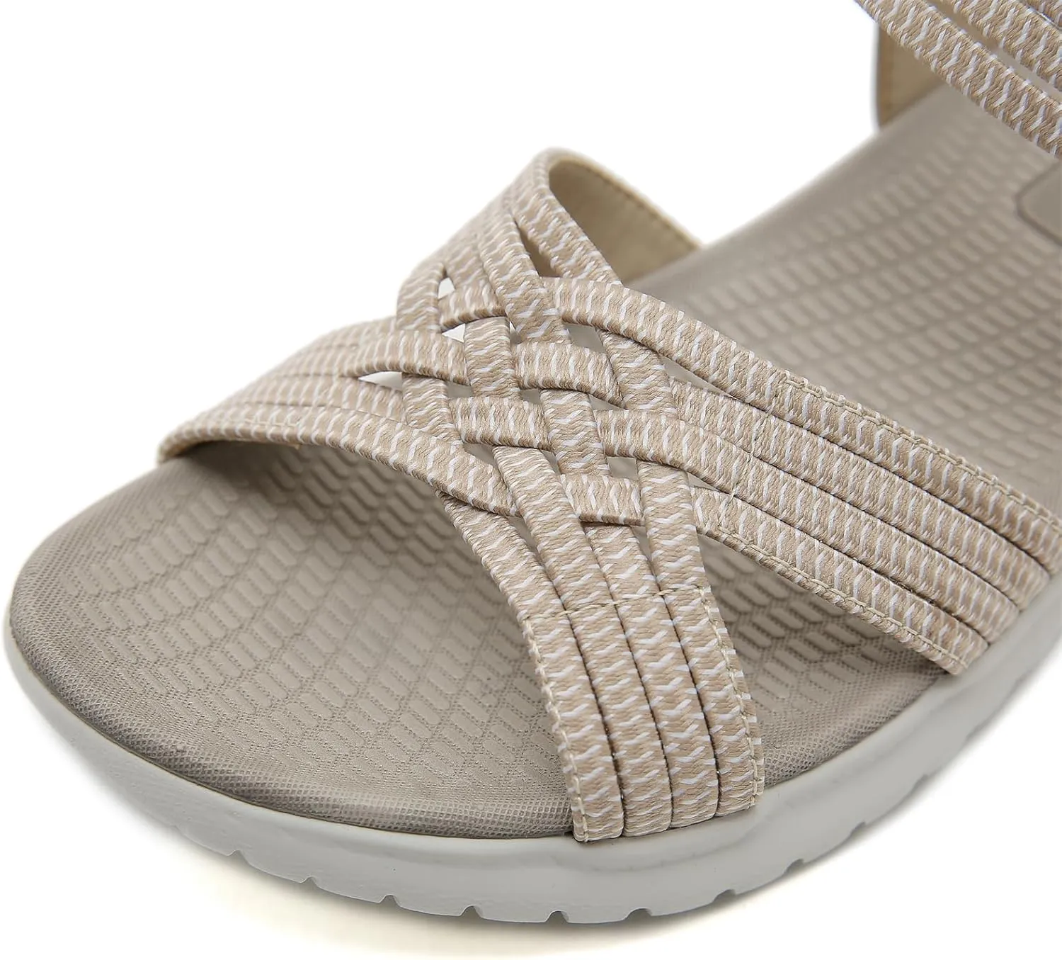 Touchmosees Ankle Strap Sports Sandals - Women's Hiking Sandals Comfortable Walking Sandals for Women Summer Beach Athletic Sandals