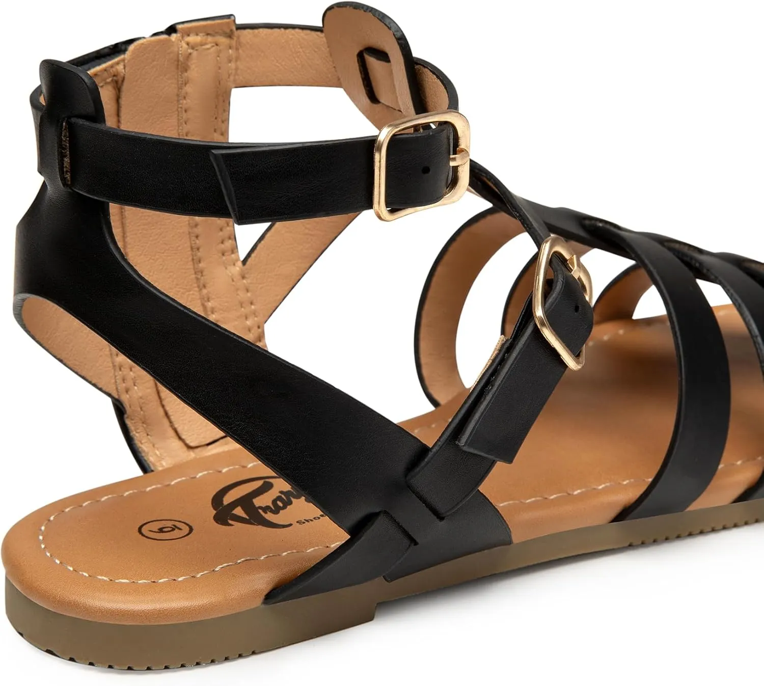 Trary Womens Sandals, Gladiator Sandals for Women, Wide Width Sandals for Women, Strappy Sandals, Flat Sandals for Women, Trendy Sandals Women Dressy Summer Flat, Comfortable Sandals Women