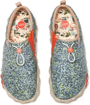 UIN Men's Camping Walking Travel Shoes Casual Slip On Loafers Lightweight Art Painted Fashion Sneaker Toledo