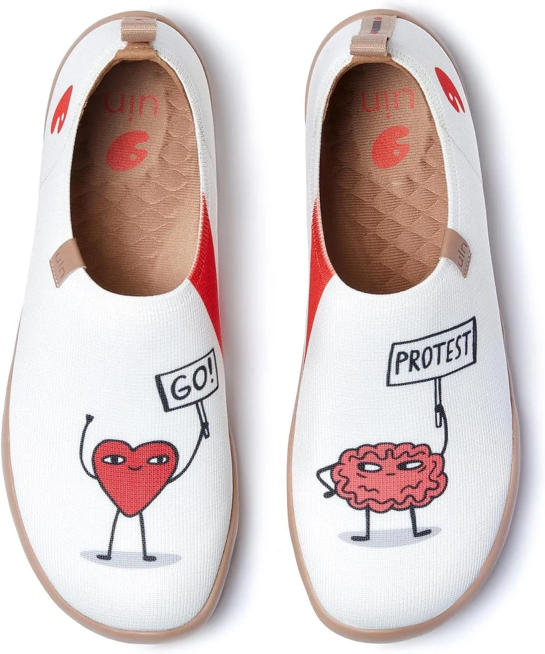 UIN Men's Loafers Painted Travel Shoes Slip On Walking Shoes Casual Lightweight Comfort Fashion Sneaker Toledo Ⅰ Art