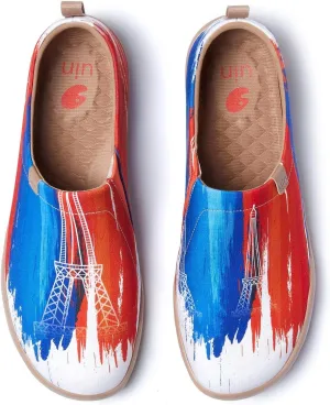 UIN Men's Loafers Painted Travel Shoes Slip Walking Shoes Casual Lightweight Comfort Fashion Sneaker Toledo Ⅰ Destination