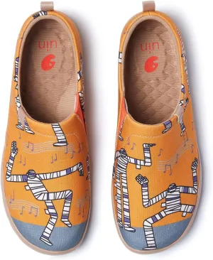 UIN Men's Loafers Painted Travel Shoes Slip Walking Shoes Casual Lightweight Comfort Fashion Sneaker Toledo Ⅰ Destination