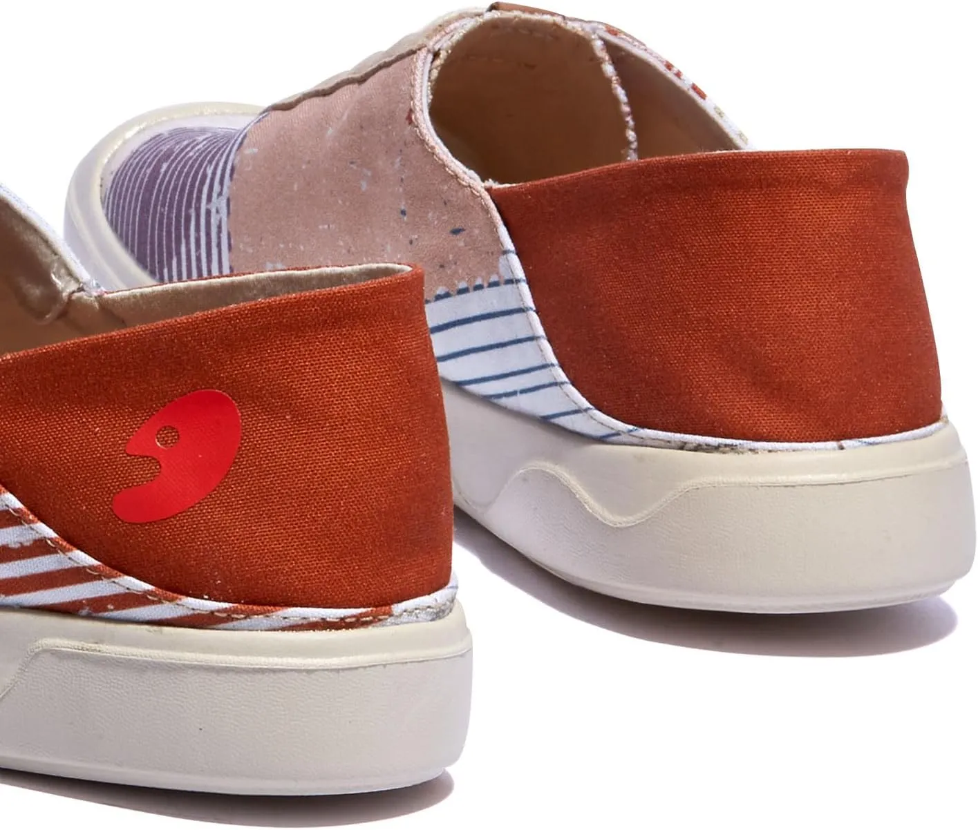 UIN Women's Fashion Sneakers Lightweight Walking Casual Slip Ons Loafers Comfortable Art Painted Travel Shoes Cadiz