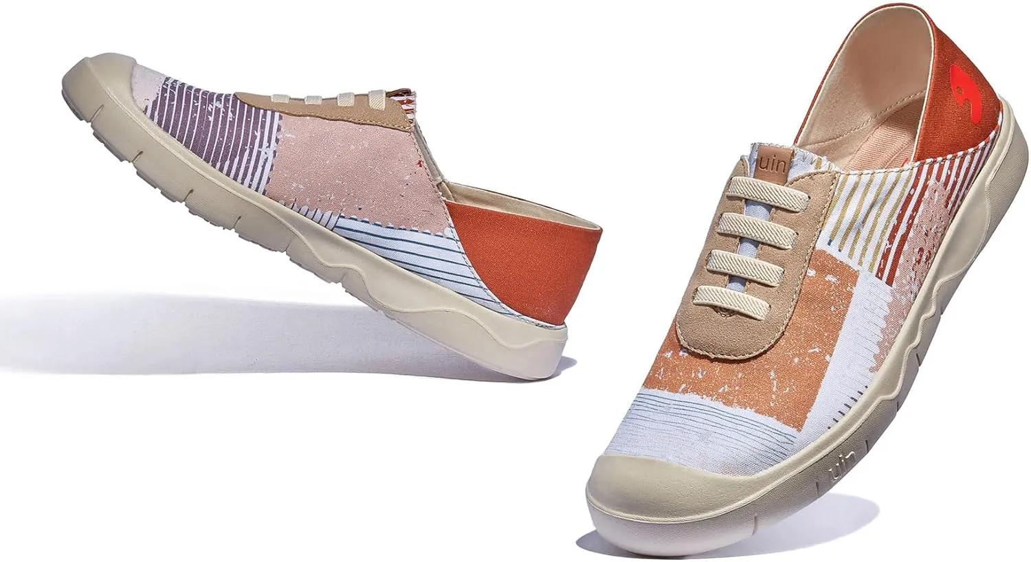 UIN Women's Fashion Sneakers Lightweight Walking Casual Slip Ons Loafers Comfortable Art Painted Travel Shoes Cadiz