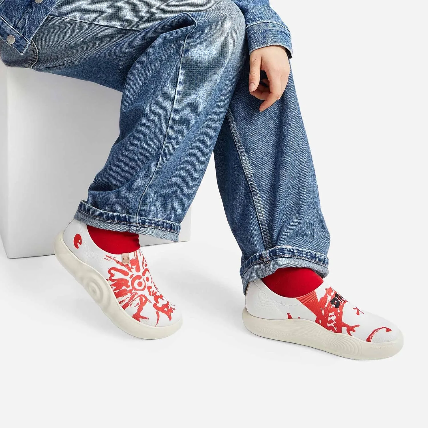 UIN Year of The Dragon Women's Travel Walking Shoes Slip On Casual Loafers 2024 Chinese Lunar New Year