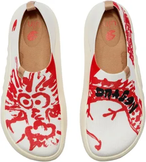 UIN Year of The Dragon Women's Travel Walking Shoes Slip On Casual Loafers 2024 Chinese Lunar New Year