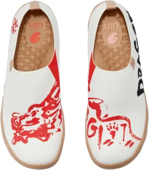 UIN Year of The Dragon Women's Travel Walking Shoes Slip On Casual Loafers 2024 Chinese Lunar New Year