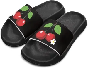 UNICEU Fruit Print Slides Sandals for Kids Quick Dry Comfortable Shower Slippers Slip On Open Toe Water Shoes for Beach