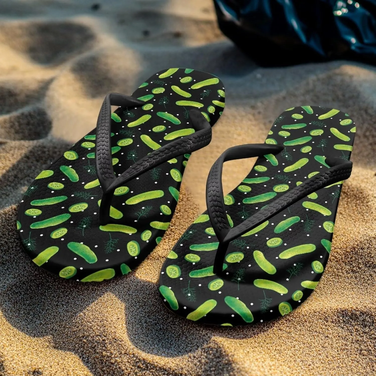UNICEU Womens Flip Flops Casual Comfortable Soft Footbed Beach Thong Sandals Non-Slip Quick Dry Bathroom Shower Shoes