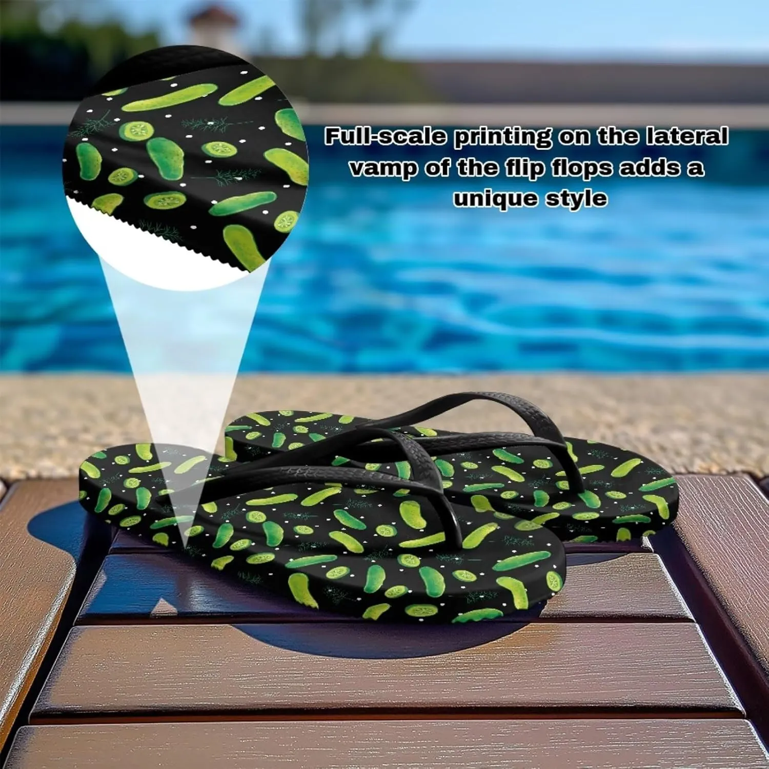 UNICEU Womens Flip Flops Casual Comfortable Soft Footbed Beach Thong Sandals Non-Slip Quick Dry Bathroom Shower Shoes