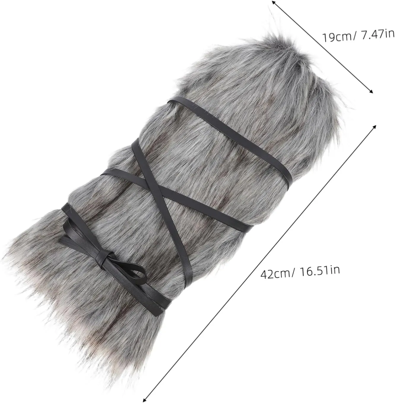 Unique Viking Costume Accessories Faux Fur Leg Warmers for Cosplay and Parties Men's and Women's Warm Leg Warmers