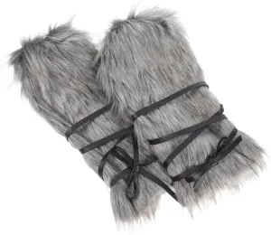 Unique Viking Costume Accessories Faux Fur Leg Warmers for Cosplay and Parties Men's and Women's Warm Leg Warmers