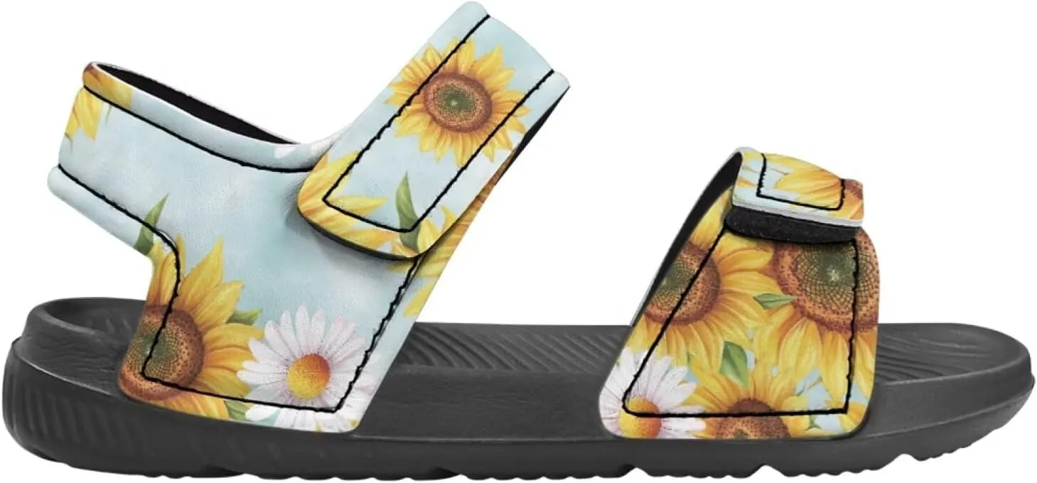 Unisex Kids Sport Sandals for Boys and Girls Sloth Floral Water Shoes Cute Open Toe Summer Athletic Outdoor Hiking Beach Sandals