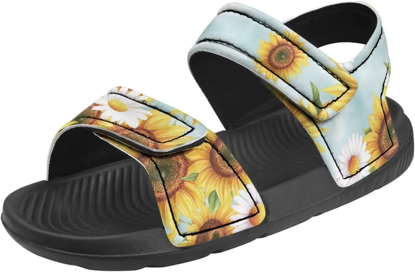 Unisex Kids Sport Sandals for Boys and Girls Sloth Floral Water Shoes Cute Open Toe Summer Athletic Outdoor Hiking Beach Sandals