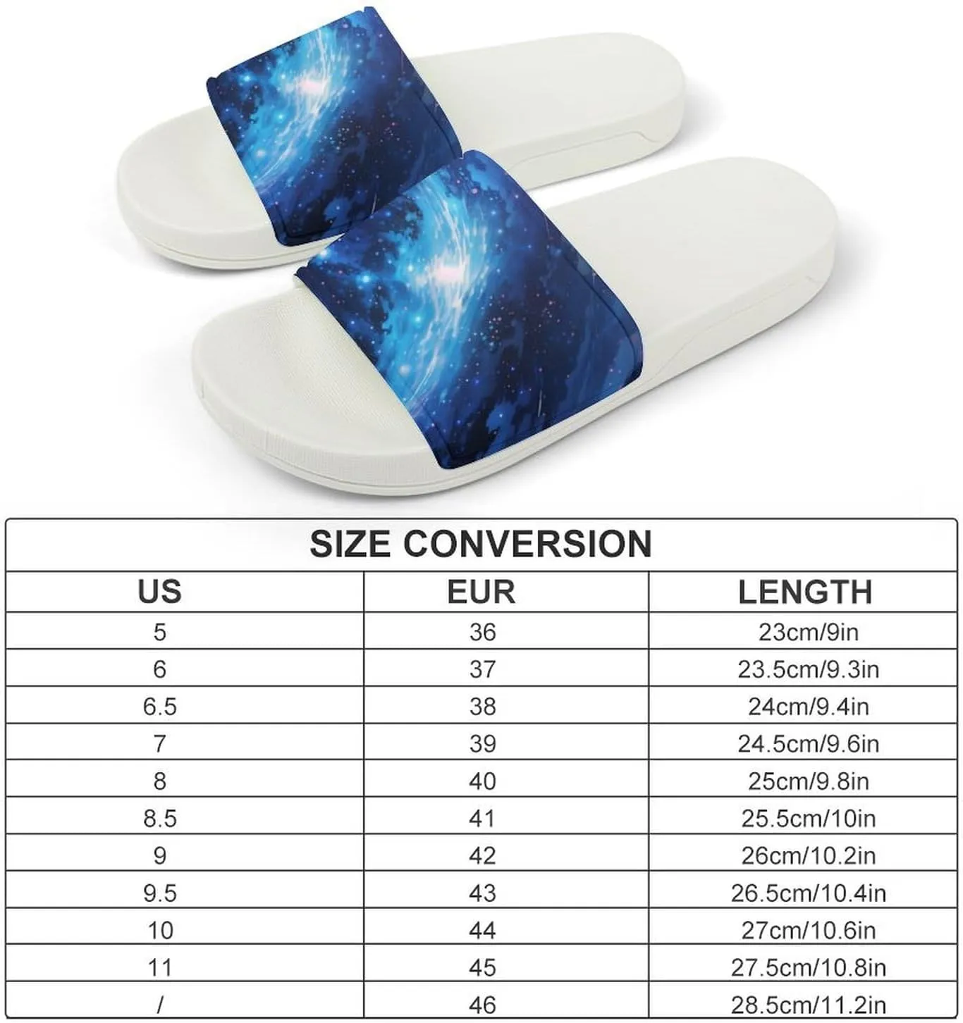 Universe Night Sky Funny House Sandals Non Slip Shower Slippers Quick Drying Bathroom Shoes for Women Men
