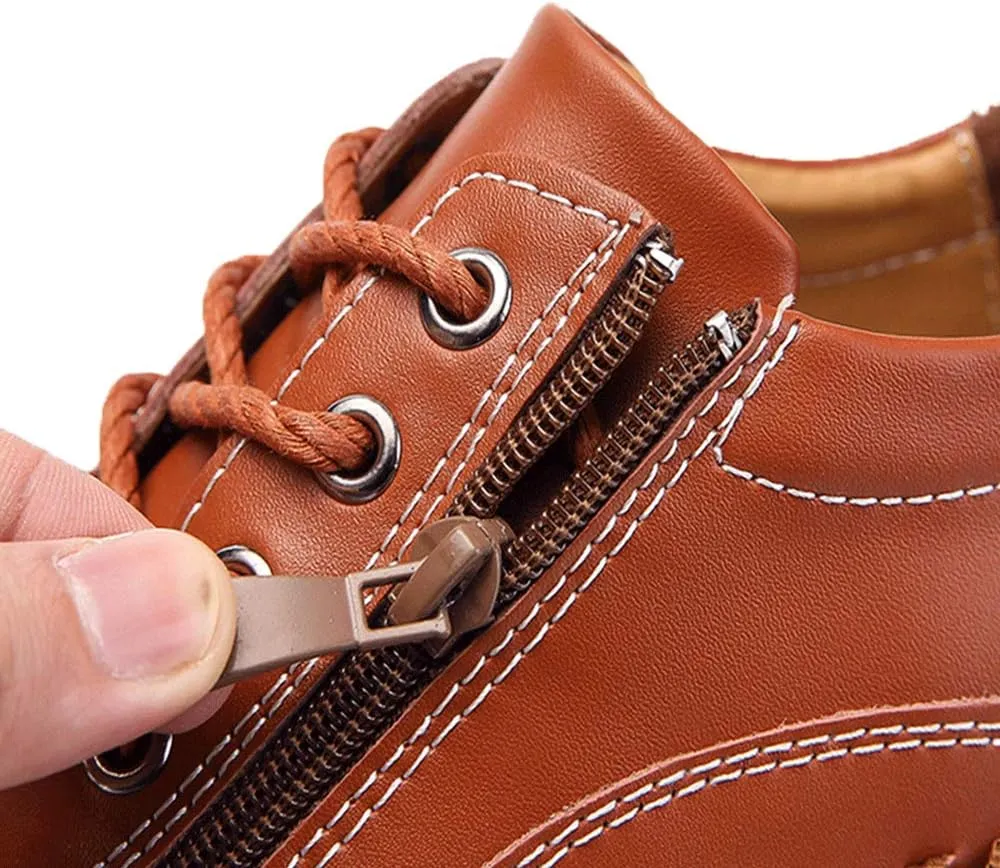 UPShi Men's Driving Penny Loafers Leather Slip On Casual Oxford Shoes