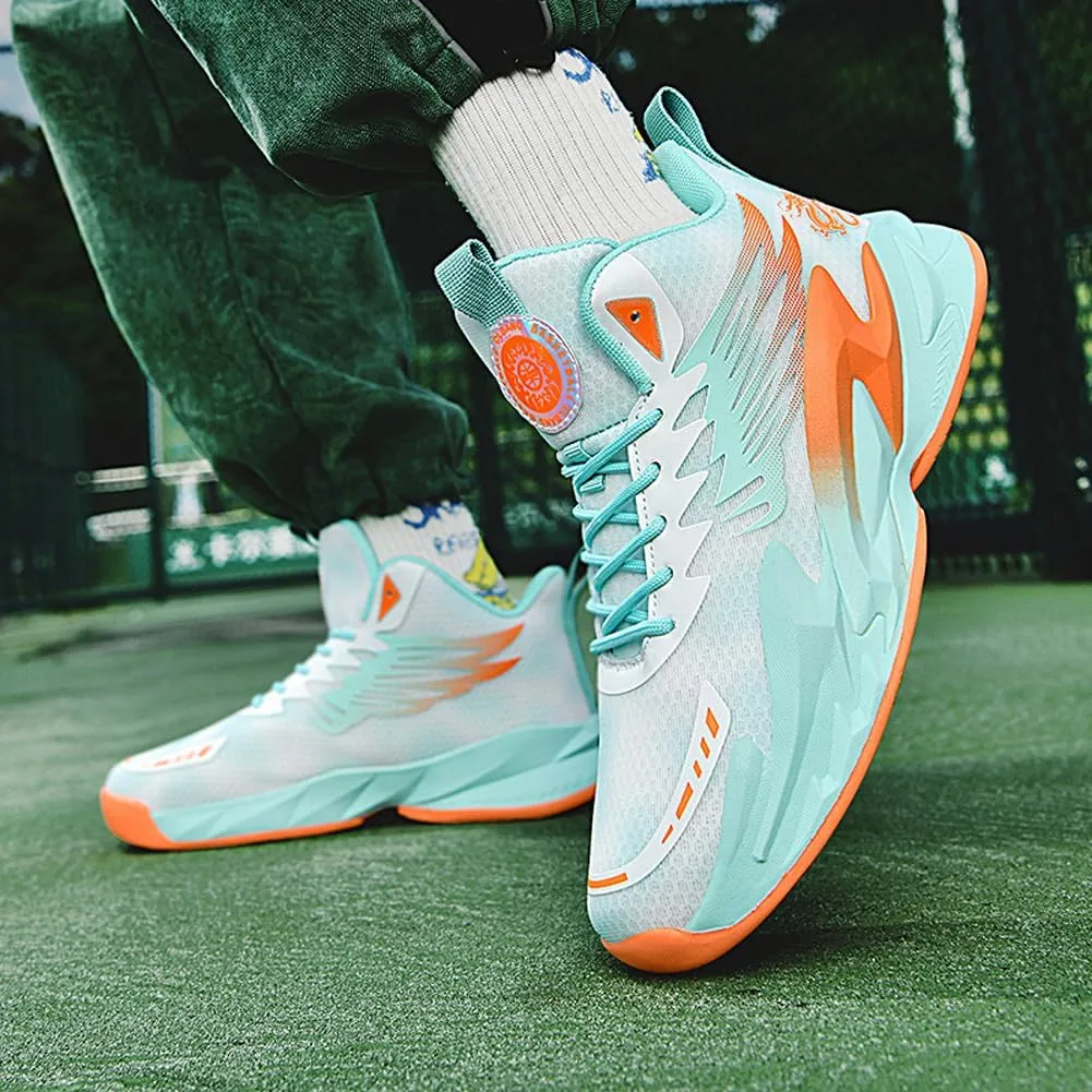 VAXAV Unisex High Top Basketball Shoes Outdoor Sports Running Tennis Sneakers