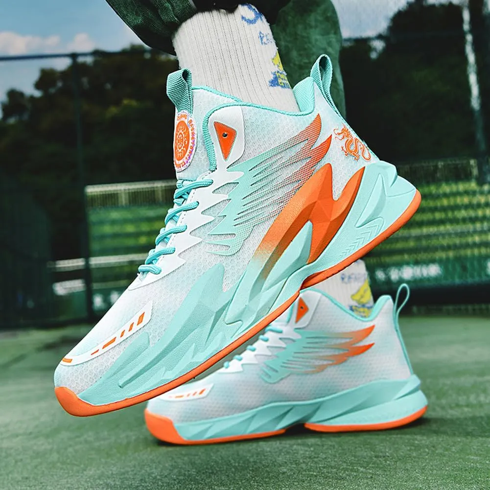 VAXAV Unisex High Top Basketball Shoes Outdoor Sports Running Tennis Sneakers