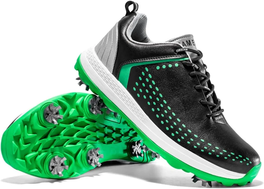 VEACAM Mens Golf Shoes Waterproof Golf Trainers Outdoor Golfing Sports Shoes Casual Ligthweight Golf Sneakers