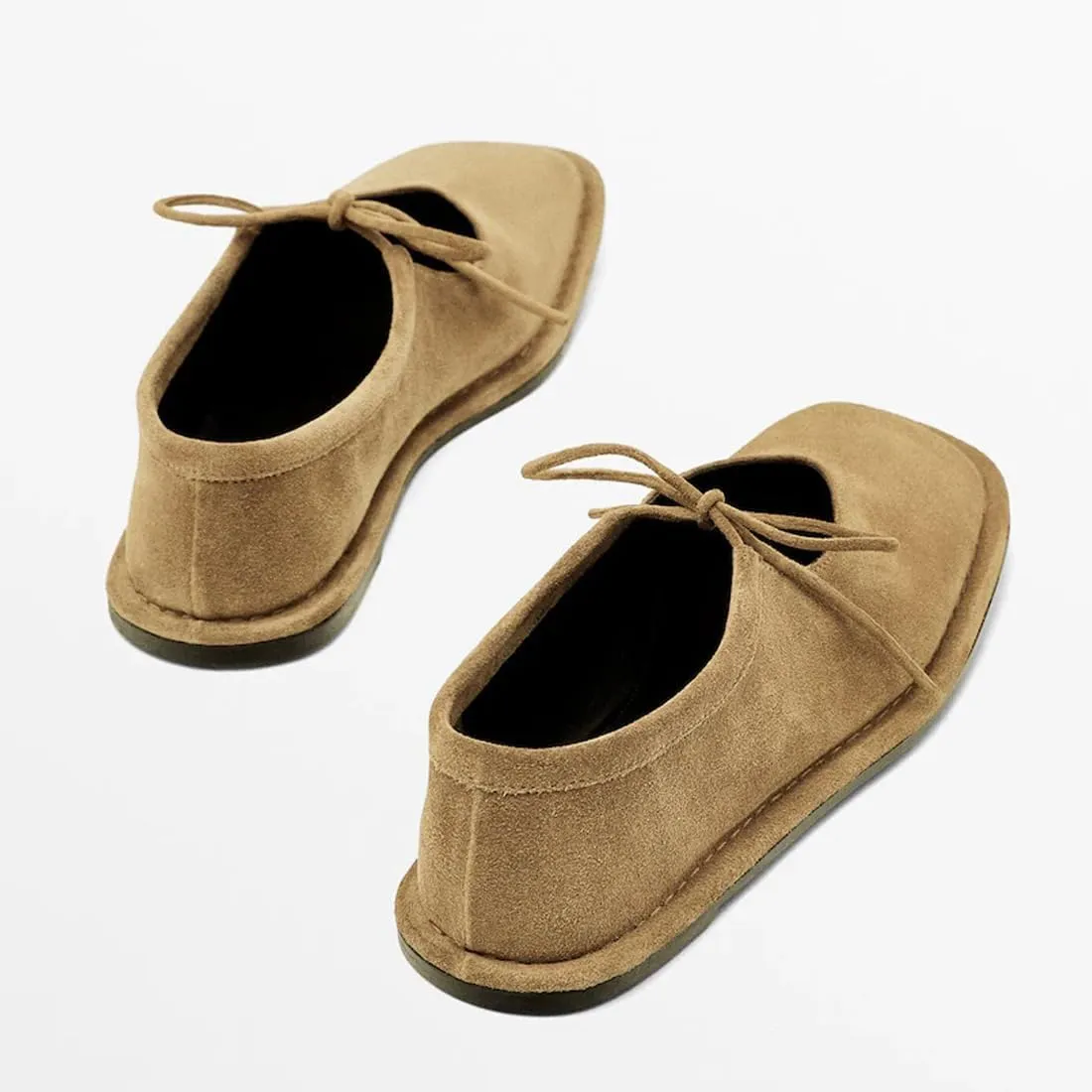 Vertundy Square Toe Ballet Flats Shoes for Women Adjustable Strap Mary Jane Flats