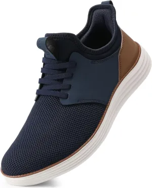 VILOCY Mens Slip On Casual Dress Shoes Hands Free Fashion Sneakers Mesh Tennis Walking Work Shoes Comfortable Breathable Lightweight Non Slip