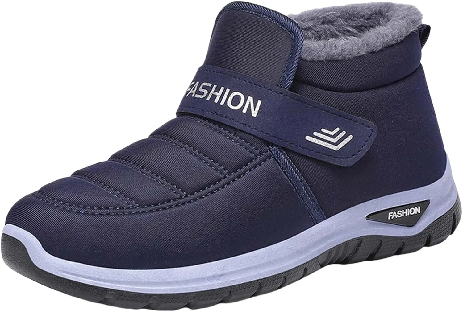 Winter Boots for Women Faux Fur Snow Boots Warm Lined Short Anti-Slip Outdoor Indoor Flat Furry Fluffy Shoes