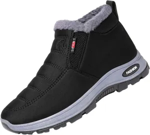 Winter Boots for Women Faux Fur Snow Boots Warm Lined Short Anti-Slip Outdoor Indoor Flat Furry Fluffy Shoes