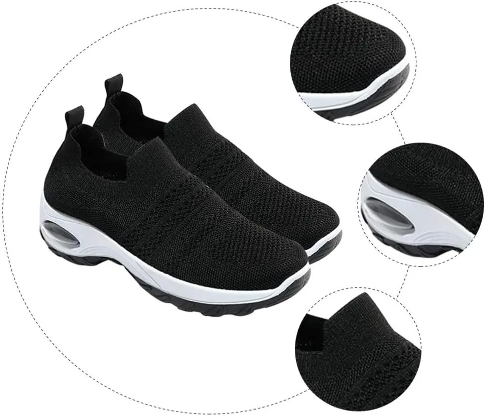 Women Running Shoes Walking Sports Shoes Air Cushion Breathable Mesh Sneakers Shoes Women Outdoor Shoes 1Pair