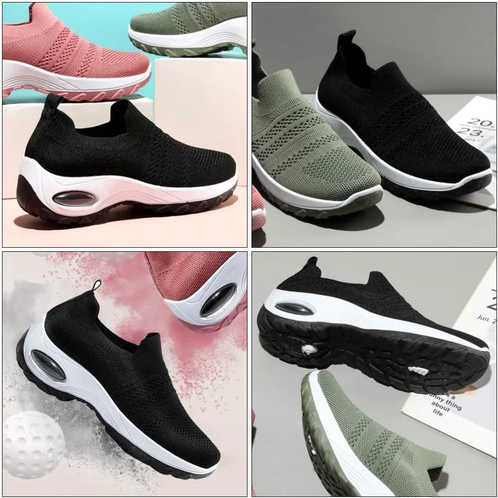 Women Running Shoes Walking Sports Shoes Air Cushion Breathable Mesh Sneakers Shoes Women Outdoor Shoes 1Pair