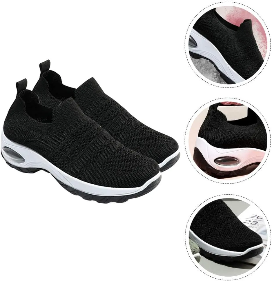 Women Running Shoes Walking Sports Shoes Air Cushion Breathable Mesh Sneakers Shoes Women Outdoor Shoes 1Pair