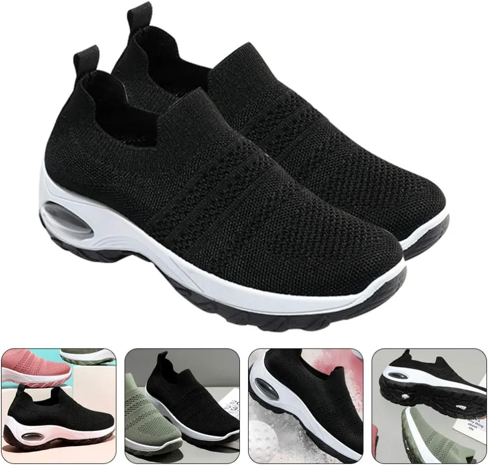 Women Running Shoes Walking Sports Shoes Air Cushion Breathable Mesh Sneakers Shoes Women Outdoor Shoes 1Pair