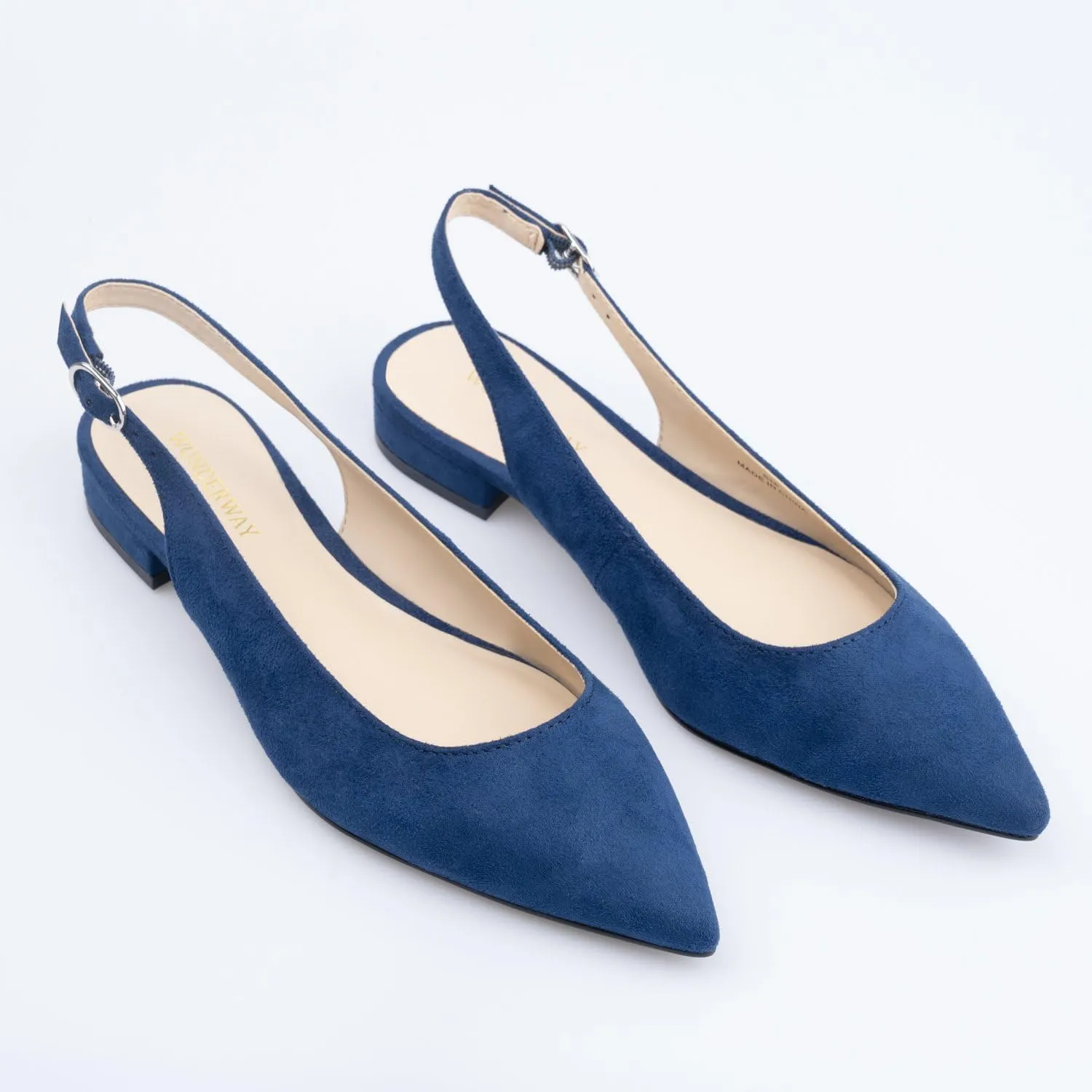 Women Slingback Flat Pointed Toe Shoes for Dressy,Casual,Work,Wedding