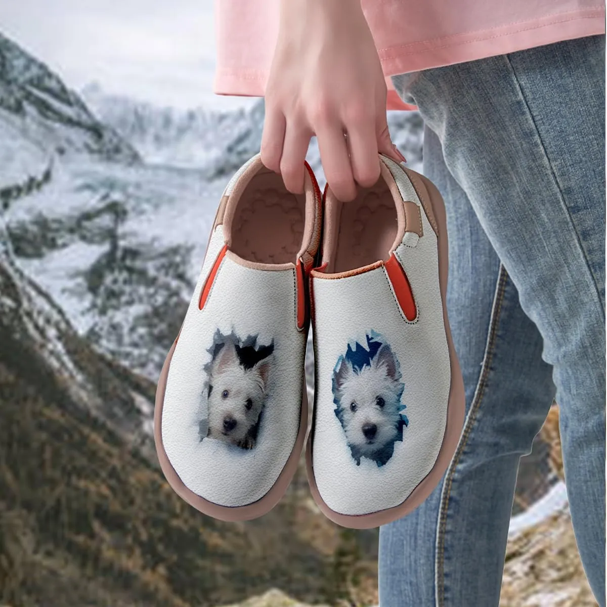 Women's Animal Art Loafers Slip On Casual Travel Shoes Walking Lightweight Comfort Fashion Sneakers