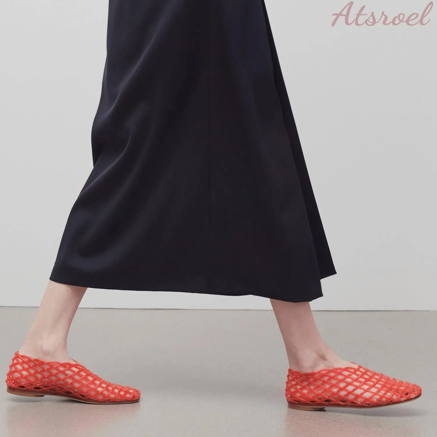 Women's Blue Mesh Flat Sandals, Modern Casual, 6 to 11 US, Water Repellent, Lightweight, Slip On, Solid, Unlined, Slingback, Ethylene-vinyl acetate Insole, Rubber Sole, Casual, Beach