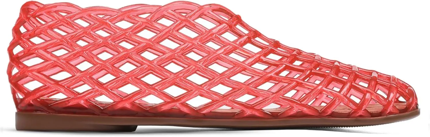 Women's Blue Mesh Flat Sandals, Modern Casual, 6 to 11 US, Water Repellent, Lightweight, Slip On, Solid, Unlined, Slingback, Ethylene-vinyl acetate Insole, Rubber Sole, Casual, Beach