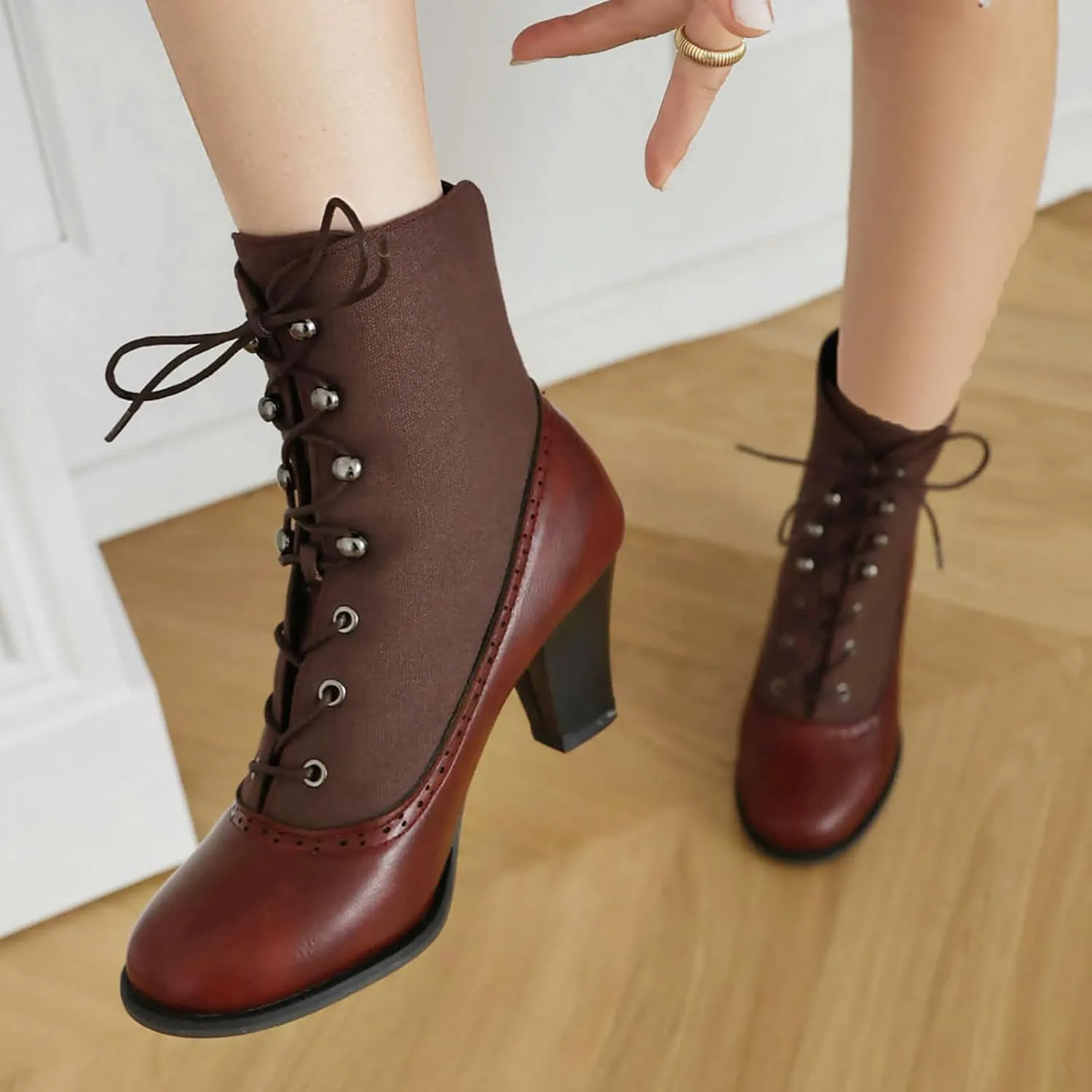 Womens Chelsea Boots Mid Calf Low Kitten Heel Suede Pointed Toe Stretch Fall Fashion Dressy Booties Knee High Combat Chukka