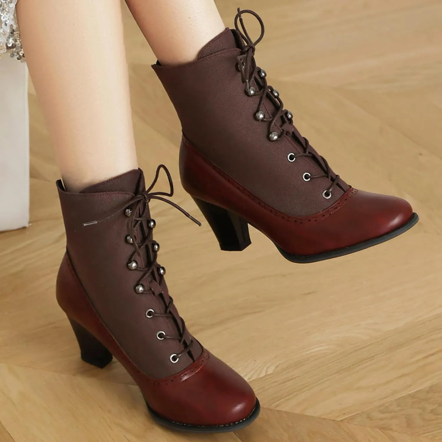 Womens Chelsea Boots Mid Calf Low Kitten Heel Suede Pointed Toe Stretch Fall Fashion Dressy Booties Knee High Combat Chukka