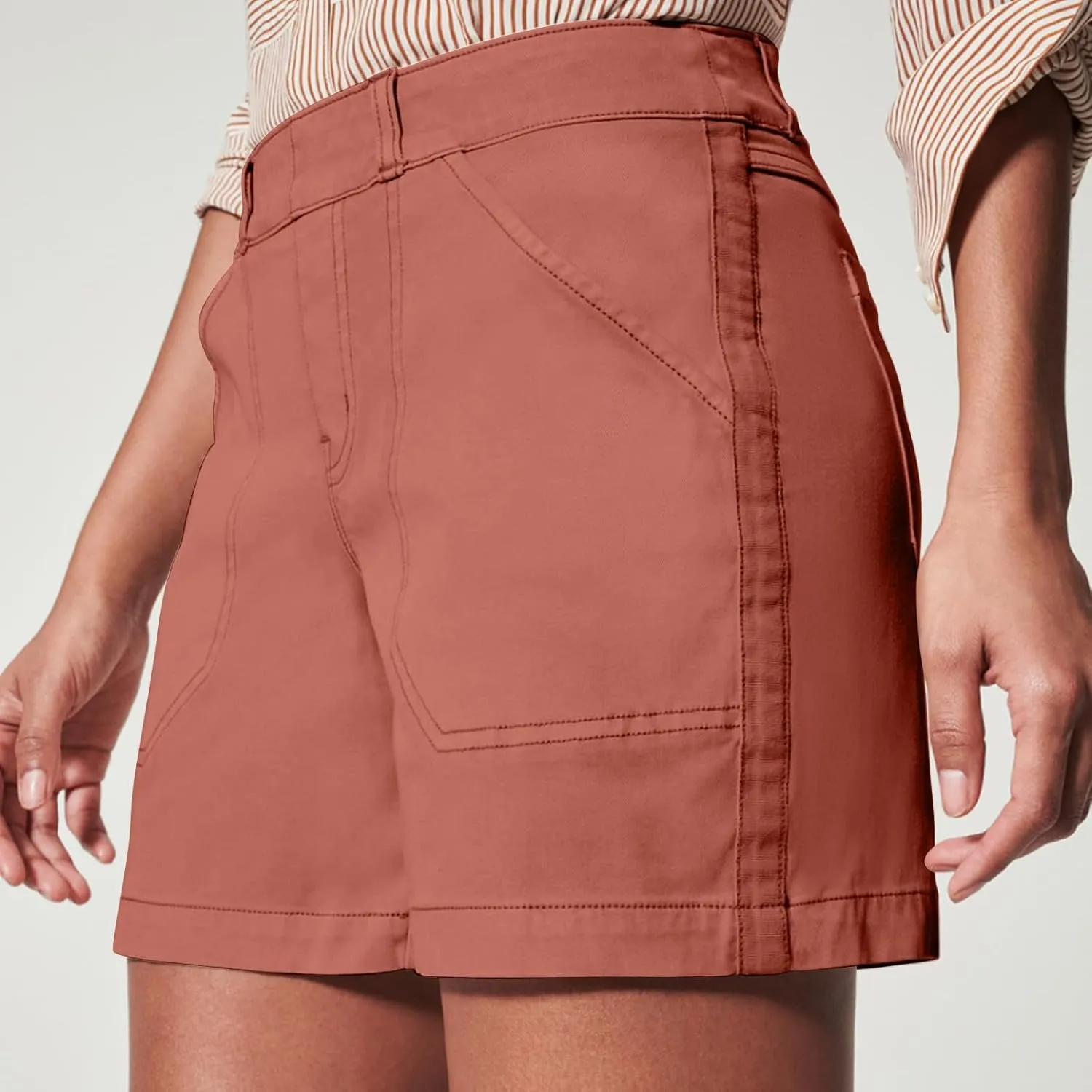 Women's Lightweight Elastic Waist Shorts Summer Travel Beach Palazzo Stylish Shorts Durable Golf Tennis Fashion Pants
