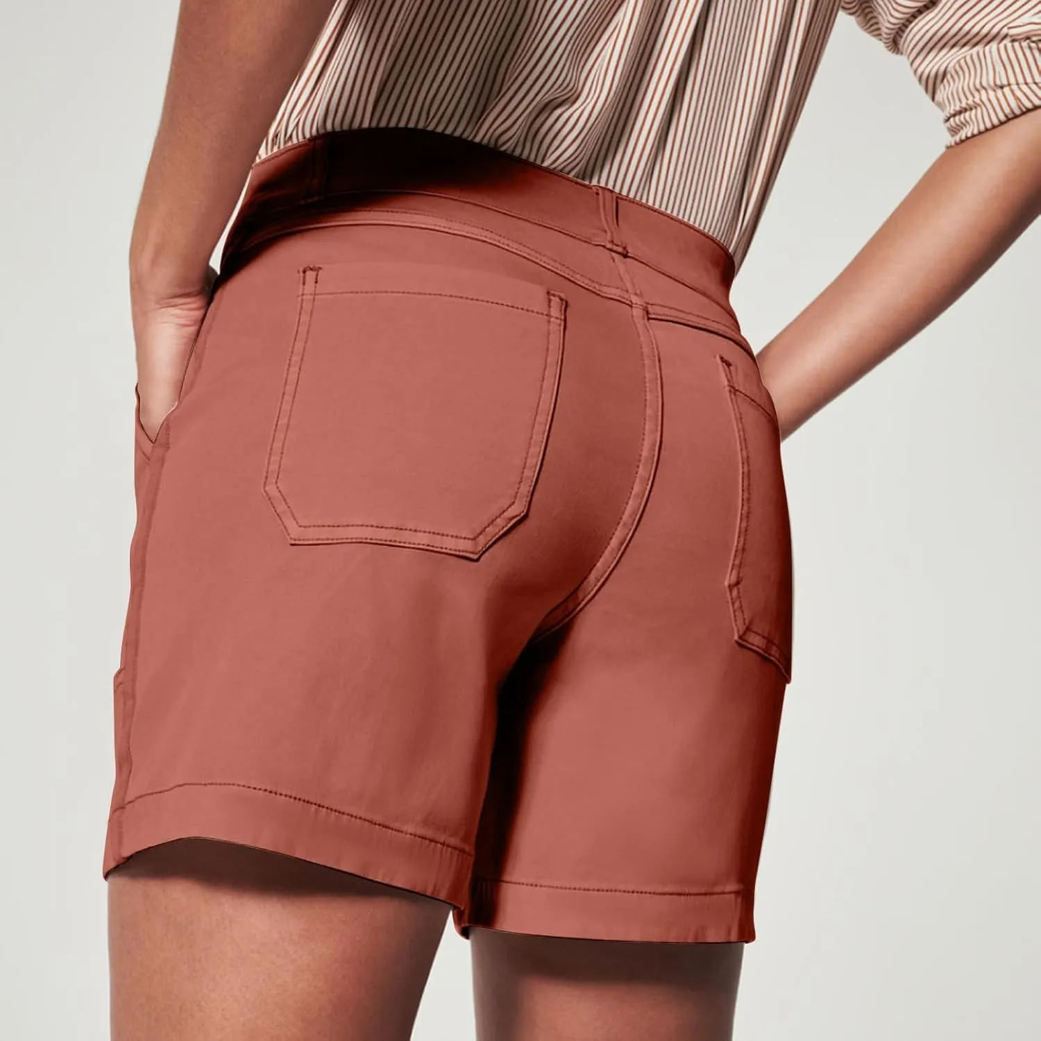 Women's Lightweight Elastic Waist Shorts Summer Travel Beach Palazzo Stylish Shorts Durable Golf Tennis Fashion Pants