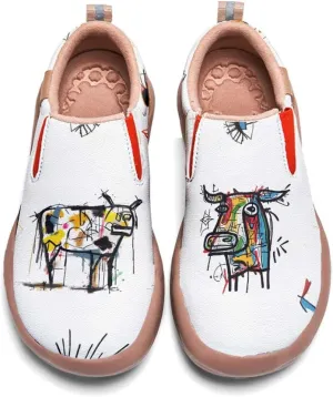 Women's Loafers Shoes Travel Casual Cartoon Animals Art Painted Slip On Lightweight Comfort Ladies Fashion Sneakers