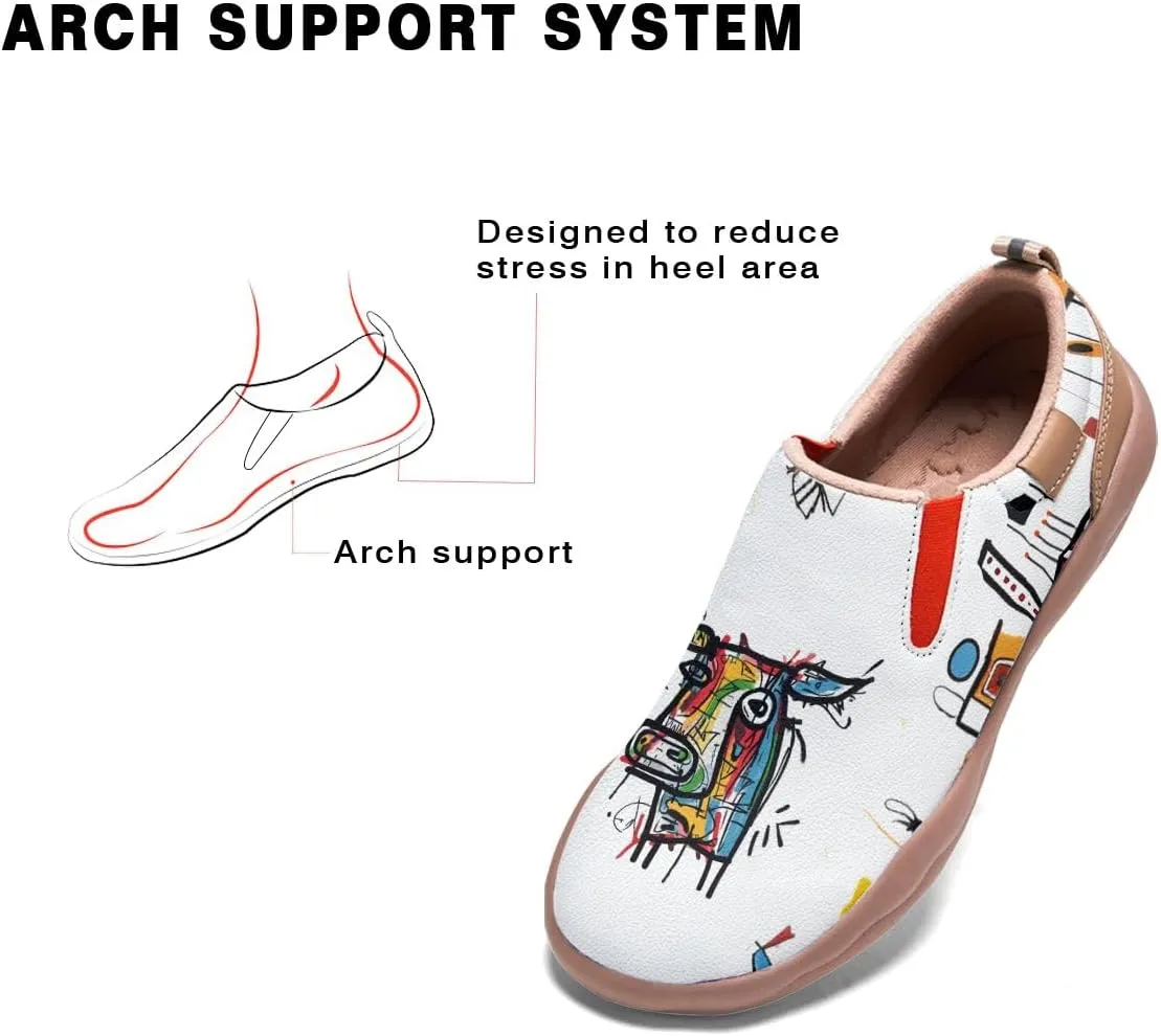 Women's Loafers Shoes Travel Casual Cartoon Animals Art Painted Slip On Lightweight Comfort Ladies Fashion Sneakers