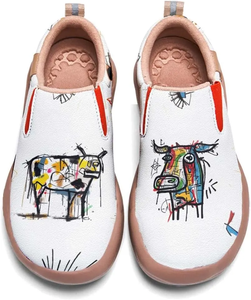 Women's Loafers Shoes Travel Casual Cartoon Animals Art Painted Slip On Lightweight Comfort Ladies Fashion Sneakers