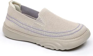 Women's Loose Loafers mesh Breathable Slip-on Sneakers Lightweight Non-Slip Shoes Thick-Soled Flat Shoes Plantar Fasciitis Casual Shoes Wide feet Shoes Fat feet Shoes